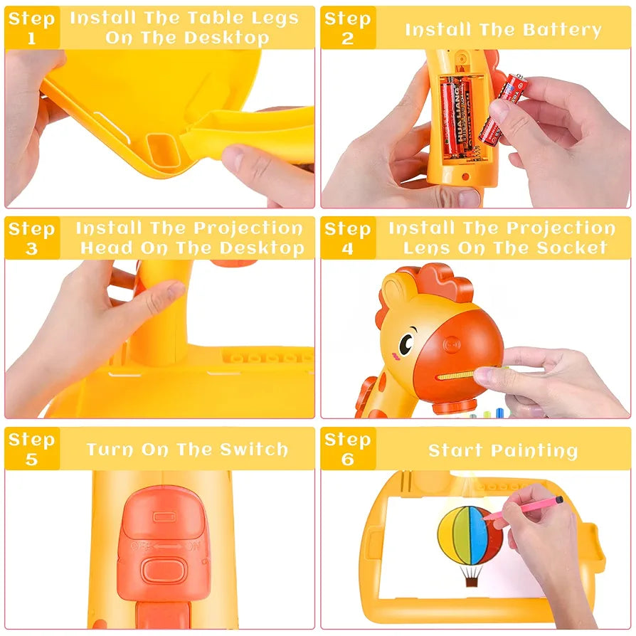 Mesa Proyector Jirafa Mágica - ¡Creatividad sin pantallas!